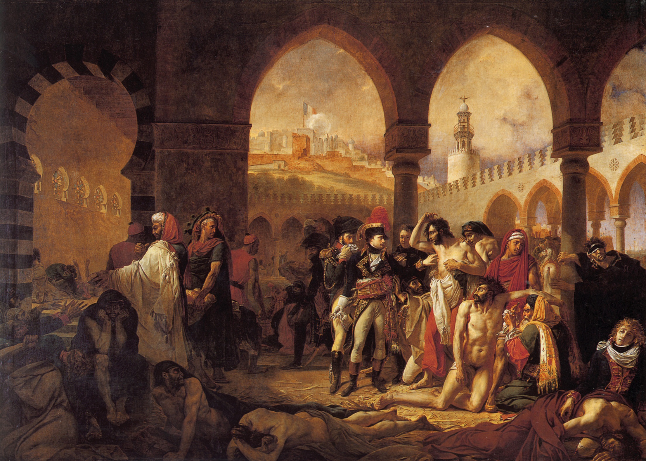 بونابرت يزور ضحايا الطاعون في يافا - Bonaparte Visiting the Plague Victims of Jaffa - مقهى جرير الثقافي