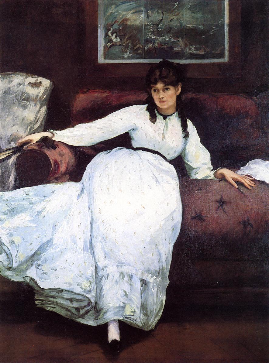 الاستراحة، صورة بيرث موريسوت - The Rest, portrait of Berthe Morisot - مقهى جرير الثقافي