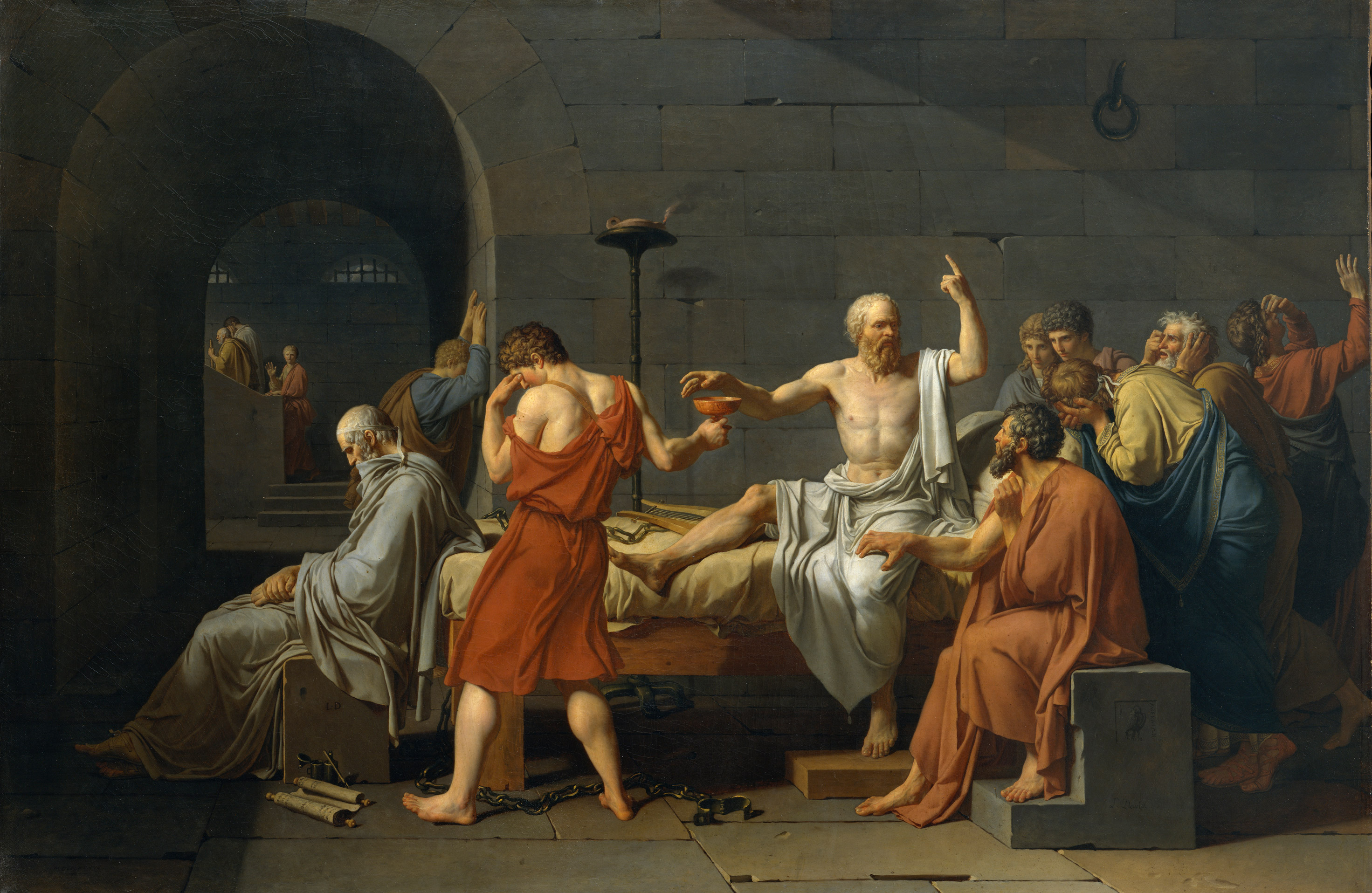 موت سقراط - The Death of Socrates - مقهى جرير الثقافي
