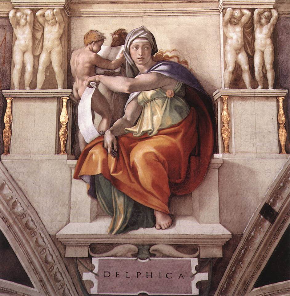  - Sistine Chapel Ceiling: The Delphic Sibyl - مقهى جرير الثقافي