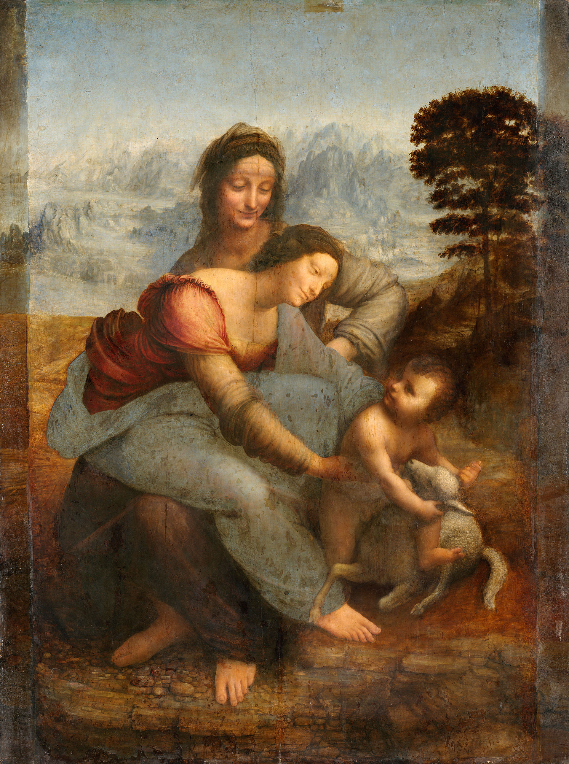 العذراء والطفل مع سانت آن - The Virgin and Child with St. Anne - مقهى جرير الثقافي