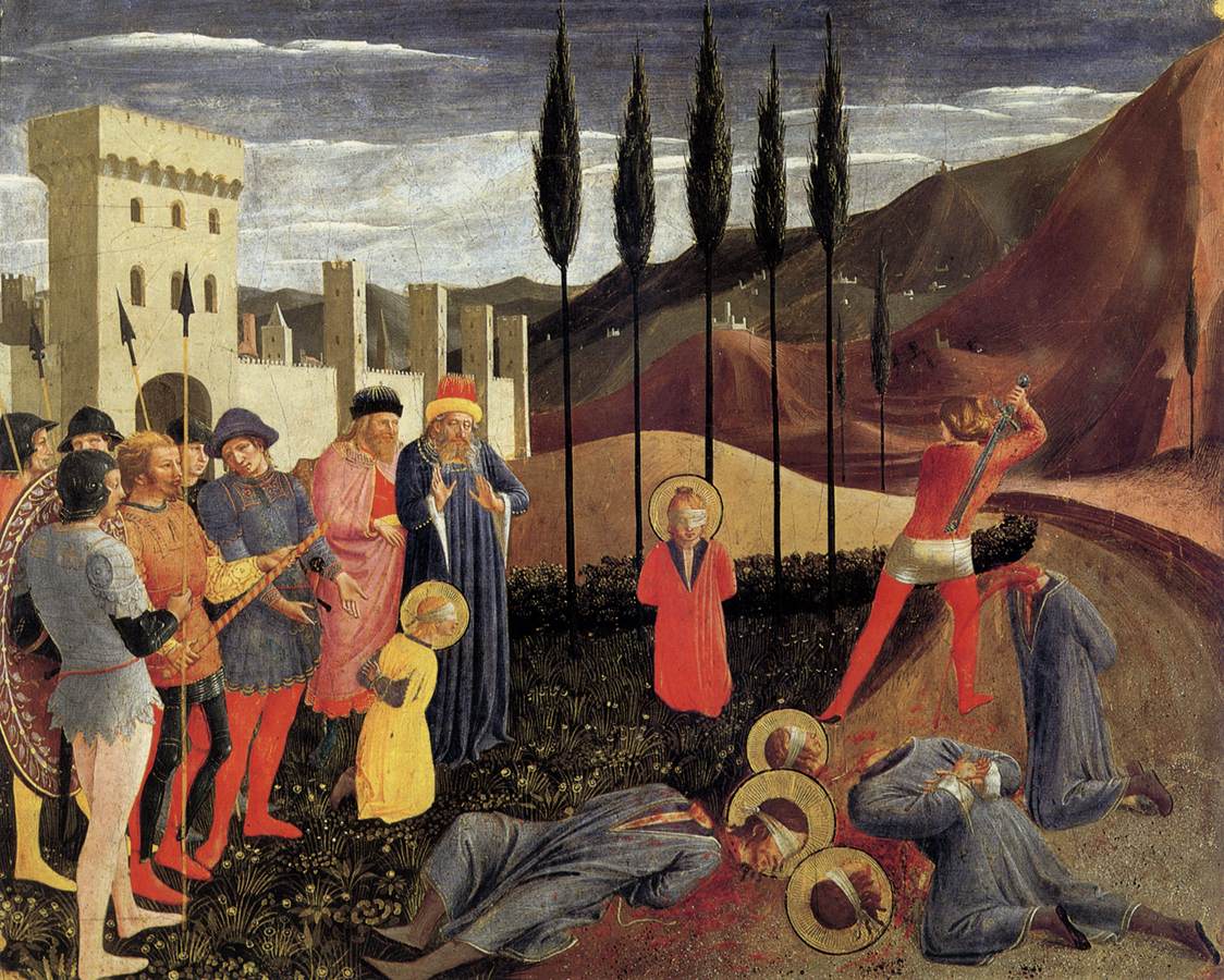 قطع رأس القديس كوزماس والقديس دميان - Beheading of Saint Cosmas and Saint Damian - مقهى جرير الثقافي